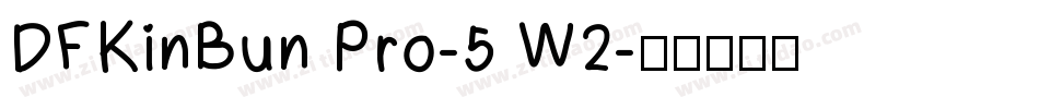 DFKinBun Pro-5 W2字体转换